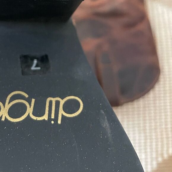 Dingo brown heeled buckle strap cowboy boots - Picture 7 of 7